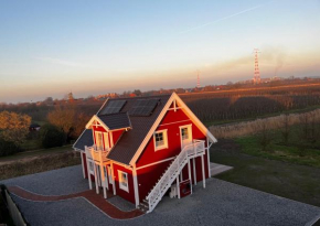 Muggelhuus das Loft mit Elbdeichblick im Alten Land und mit Wallbox
